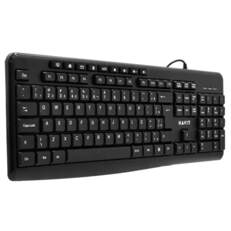 Clavier filaire USB Havit KB2008 ULTRA SLIM / NOIR