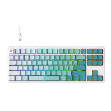Clavier Gamer Filaire HAVIT KB901L / RGB BACKLIT / Blanc - photo 6