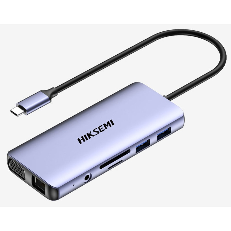 HUB USB Hiksemi Multifonctionnel Type-C 11-en-1 DS11 / Gris - photo 4