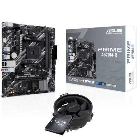 Pack Processeur AMD Ryzen 5 PRO 5655G Avec Refroidisseur / MPK Avec Carte mère micro-ATX ASUS PRIME A520M-R - Asus - photo 3
