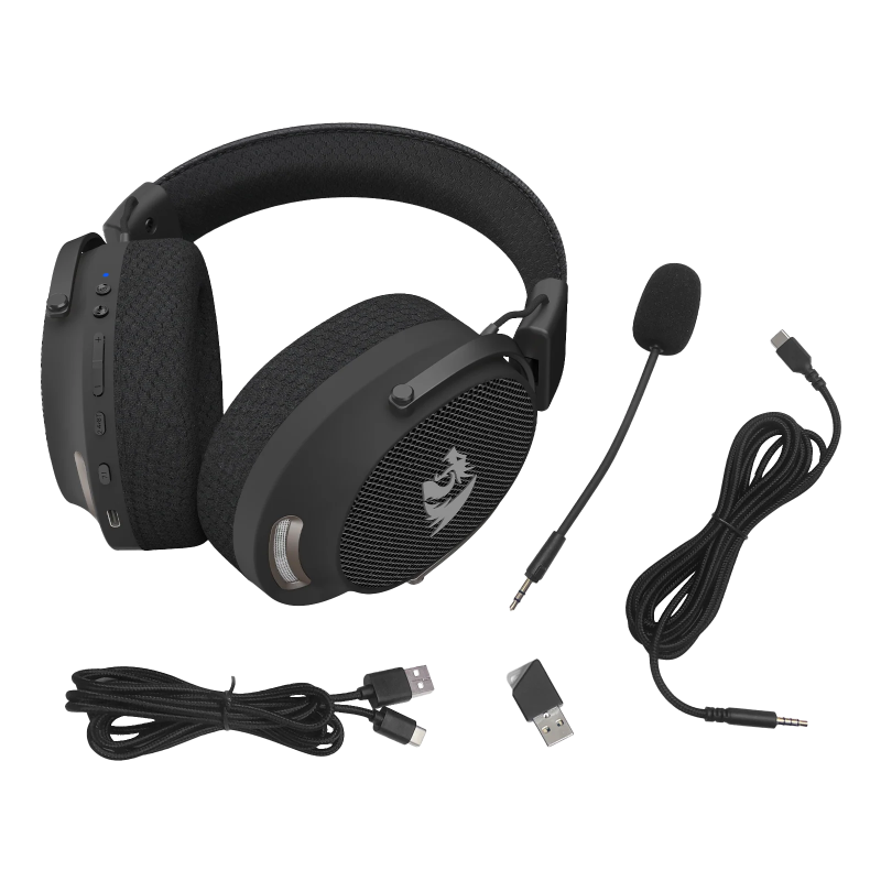 Casque Gaming sans fil Redragon H858 Arrow Pro Carbon - Redragon - photo 6
