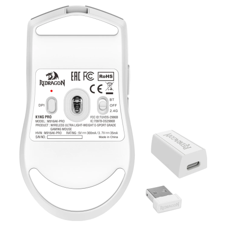 Souris Redragon K1NG PRO M916AK-PRO / Blanc - Redragon - photo 20