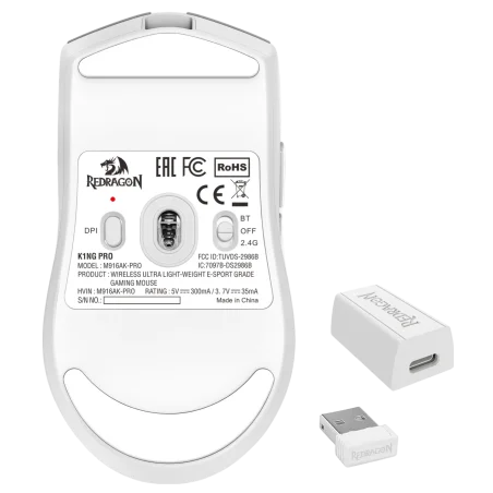 Souris Redragon K1NG PRO M916AK-PRO / Blanc - Redragon - photo 20