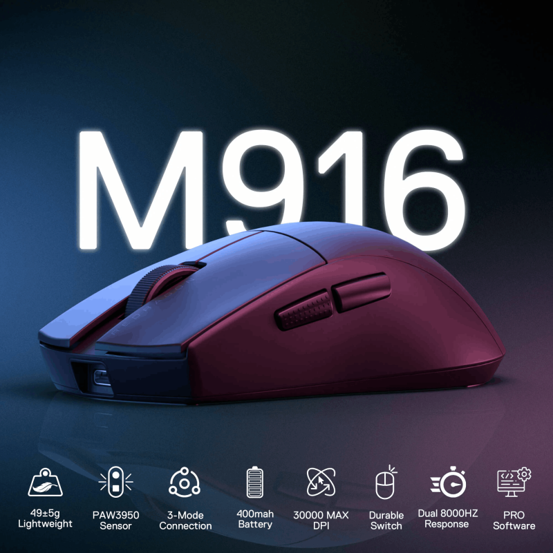 Souris Gaming Redragon K1NG Ultra M916-ULT / Noir - Redragon - photo 3