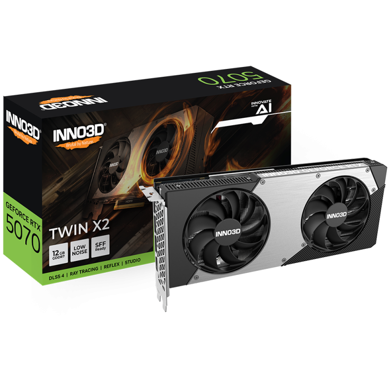 Carte graphique INNO3D Geforce RTX 5070 TWIN X2, 12 Go - photo 1