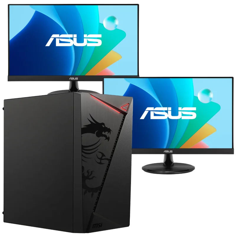 Pc de bureau Gamer LITE / i5-12600K / 16 Go Avec Deux Écrans Asus VP229HF 22" LED Full HD IPS / 100 Hz / Windows 11 Pro - Asus - photo 4