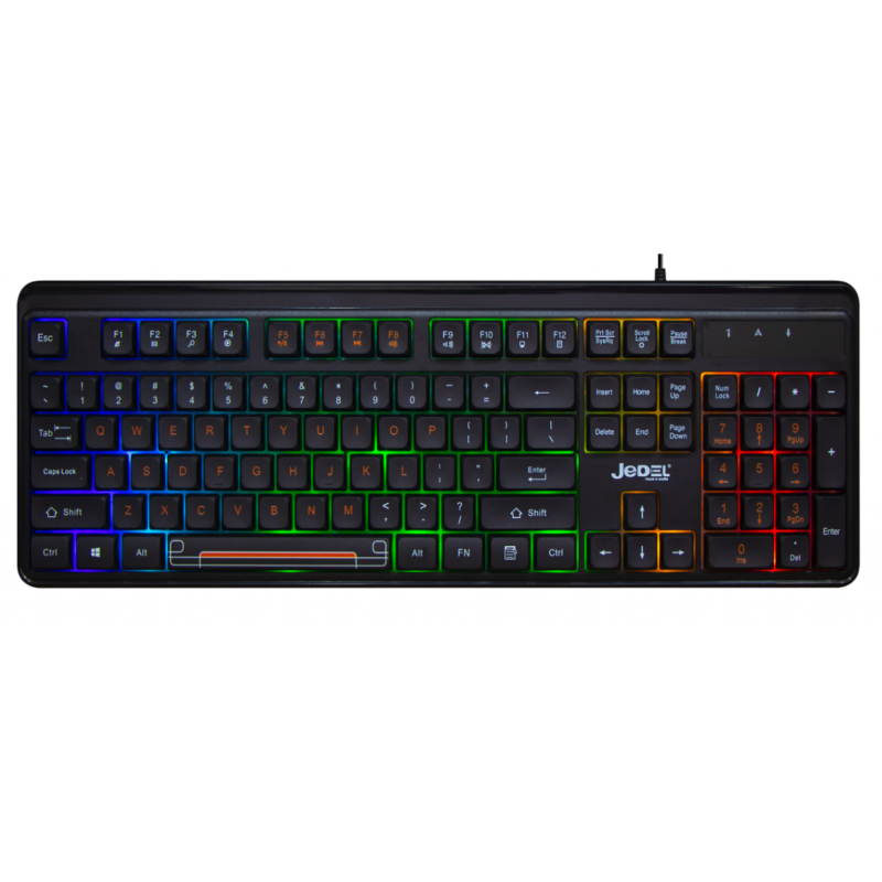 Pack Clavier Gaming JEDEL K31 / AZERTY / Noir Avec SOURIS 7D Gaming RGB LED Light R8 / jusqu'à 3 600 DPI / Noir - photo 2