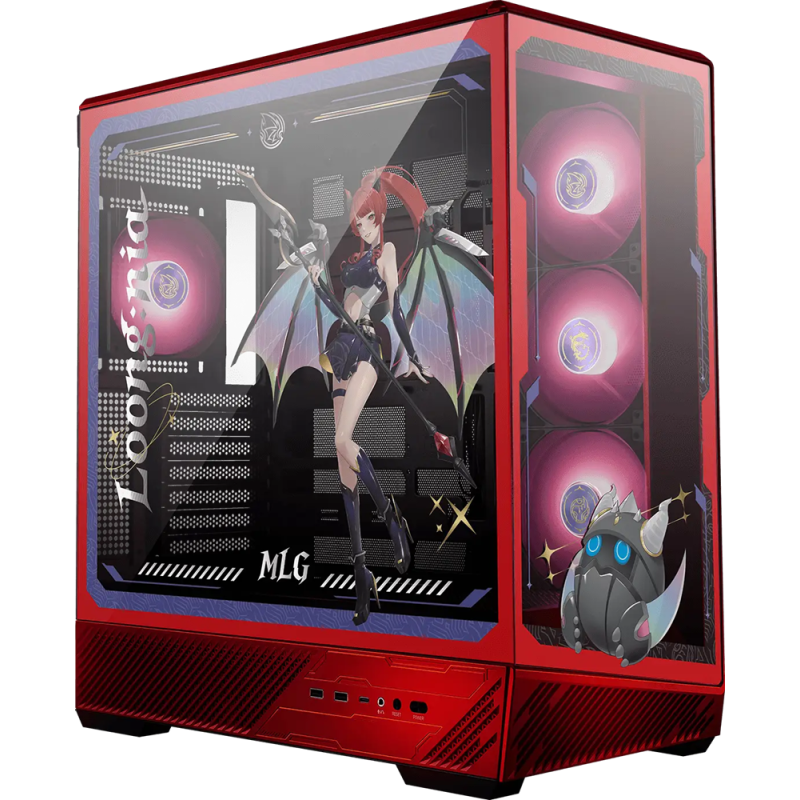Boîtier Gaming Moyen Tour MSI PANO 130R ÉDITION MLG / ATX / ARGB / Rouge - MSI - photo 1