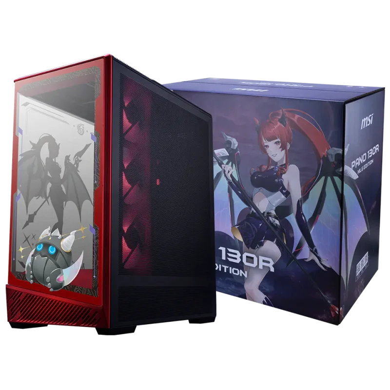 Boîtier Gaming Moyen Tour MSI PANO 130R ÉDITION MLG / ATX / ARGB / Rouge - MSI - photo 5