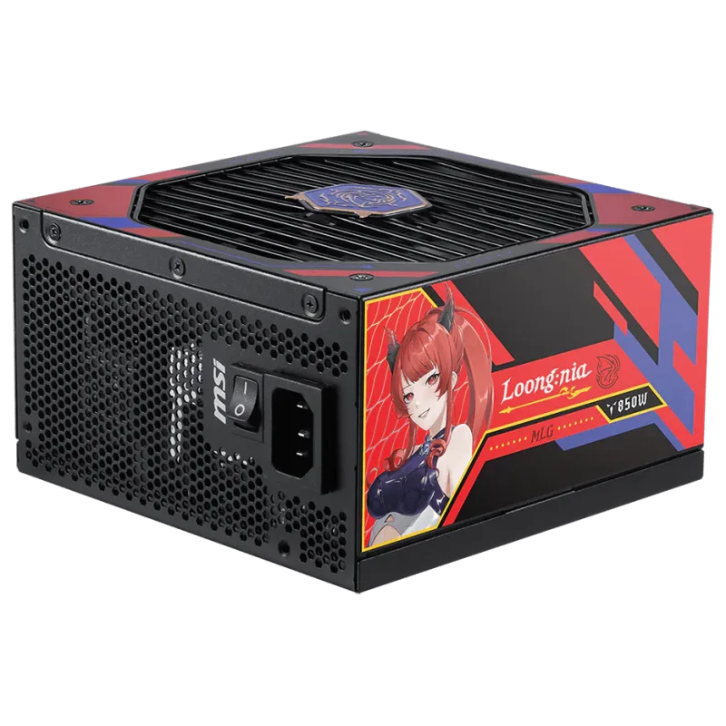 Boîte d'alimentation MSI A850GLS MLG EDITION / 80 PLUS Gold / Modulaire / 850 Watts / ATX / Noir - MSI - photo 2
