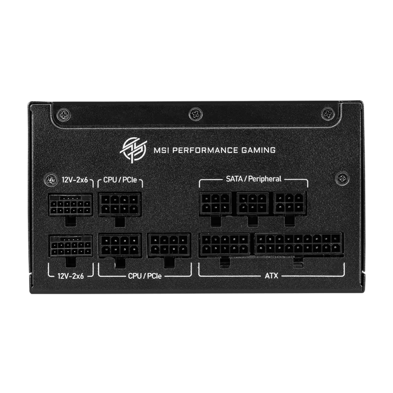 Boîte d'alimentation MSI MPG A1250GS PCIE5 / 80 PLUS Gold / Modulaire / 1250 Watts / ATX / Noir - MSI - photo 4