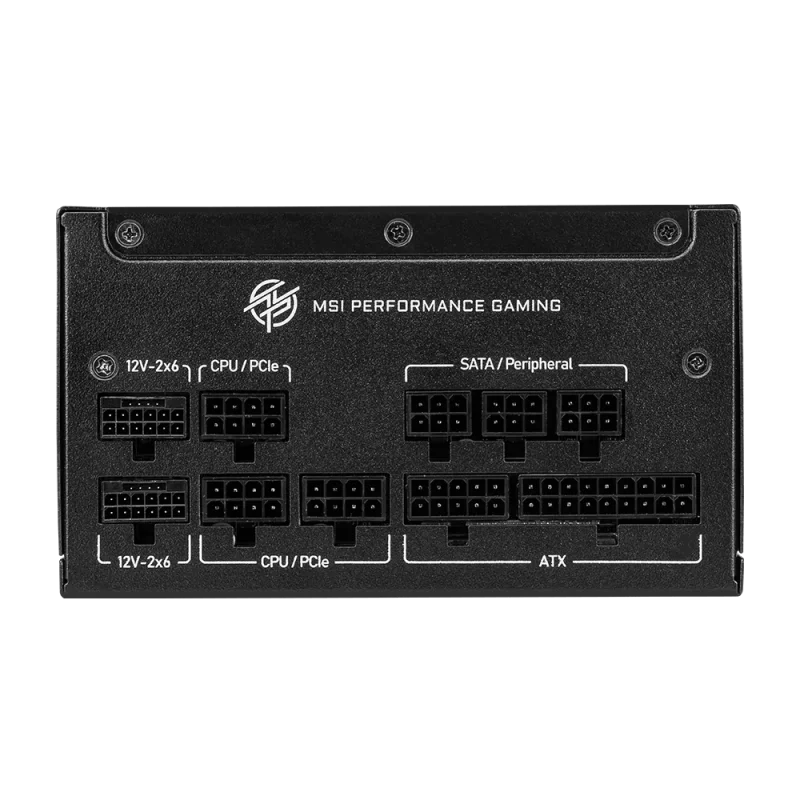 Boîte d'alimentation MSI MPG A1250GS PCIE5 / 80 PLUS Gold / Modulaire / 1250 Watts / ATX / Noir - MSI - photo 4