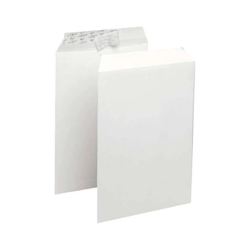 Paquet de 500 Pochettes PIGNA Blanches 162 x 230 mm Strip 90 gr