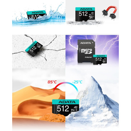Carte Mémoire ADATA 512 GB Micro SDXC Class 10 avec Adaptateur - ADATA - photo 14