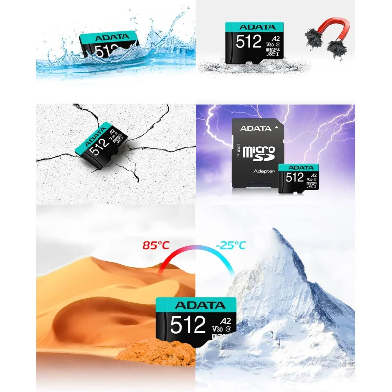 Carte Mémoire ADATA 512 GB Micro SDXC Class 10 avec Adaptateur - ADATA - photo 5