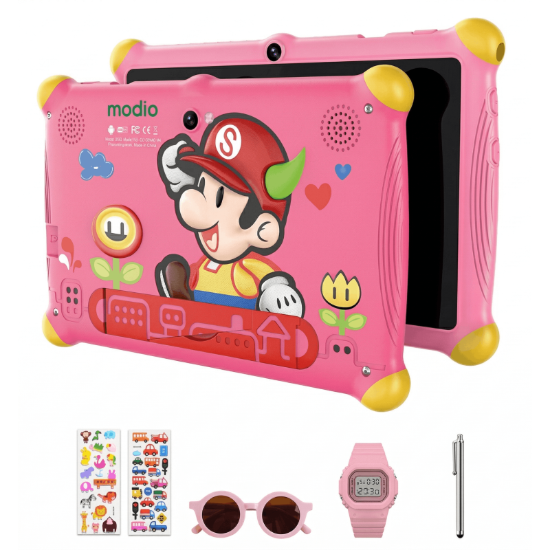 Tablette KIDS MODIO M61 7" Wi-Fi 6GB/128GB ETUI + PEN + FREE GIFTS / Pink - photo 1