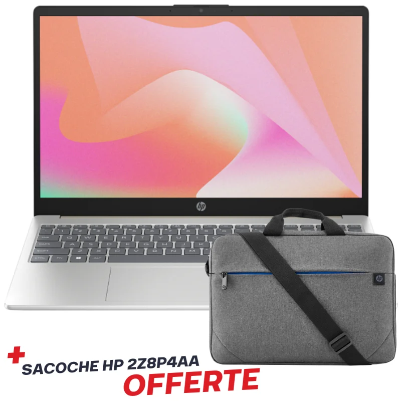 Pc Portable HP 15-fd0598nk / i3-1315U / 16 Go / 512 Go SSD / Silver Avec Sacoche HP 2Z8P4AA Offerte