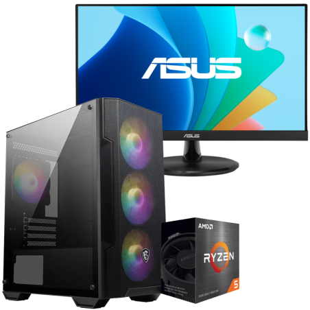 Setup Gamer Special Pc de Bureau Gaming / Ryzen 5 5600GT / Vega 7 / 16 Go Avec Écran Gaming ASUS VA249HG 23.8" Full HD IPS / 120 Hz - Asus - photo 3