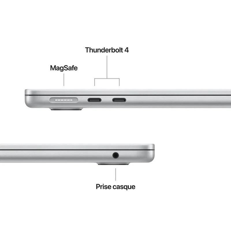 APPLE MACBOOK AIR M5 10core CPU-10core GPU 24G 1TSSD 13" / SILVER SANS ADAPTATEUR