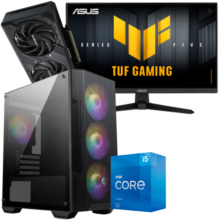 Setup Gamer Special Pc de Bureau Gaming / i5-11400F / RTX 5050 8G / 16 Go Avec Écran Gaming Asus TUF Gaming 24.5" Full HD VA / 200 Hz - Asus - photo 3