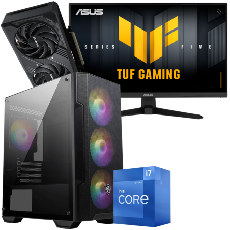 Setup Gamer Special Pc de Bureau Gaming / i7-12700F / RTX 5050 8G / 16 Go Avec Écran Gaming Asus TUF Gaming 24.5" Full HD VA / 200 Hz - Asus - photo 3