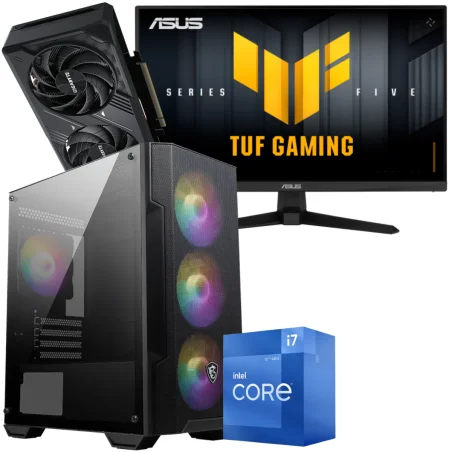 Setup Gamer Special Pc de Bureau Gaming / i7-12700F / RTX 5050 8G / 16 Go Avec Écran Gaming Asus TUF Gaming 24.5" Full HD VA / 200 Hz - Asus - photo 3