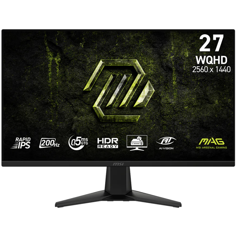 Écran Gaming MSI MAG275QF E20 27" WQHD / 200Hz IPS 0.5ms / 2x HDMI/DP / Noir - MSI - photo 1