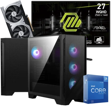 Setup Gamer Special Pc de Bureau Gaming / i7-12700KF / RTX 5060 Ti 8G / 32 Go Avec Écran Gaming MSI MAG 275QF 27" WQHD IPS / 180 Hz - MSI - photo 3