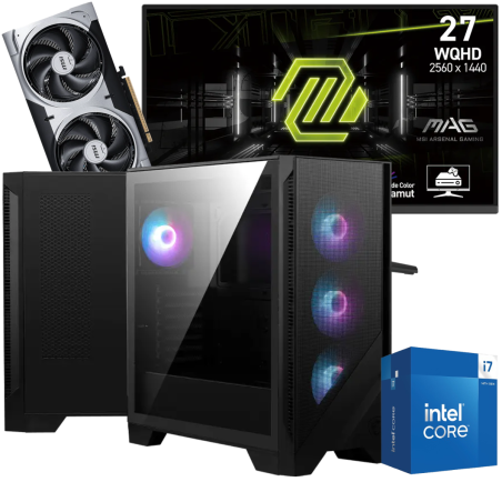 Setup Gamer Special Pc de Bureau Gaming / i7-14700F / RTX 5060 Ti 8G / 32 Go Avec Écran Gaming MSI MAG 275QF 27" WQHD IPS / 180 Hz - MSI - photo 3