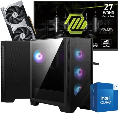 Setup Gamer Special Pc de Bureau Gaming / i7-14700F / RTX 5060 Ti 8G / 32 Go Avec Écran Gaming MSI MAG 275QF 27" WQHD IPS / 180 Hz - MSI - photo 3