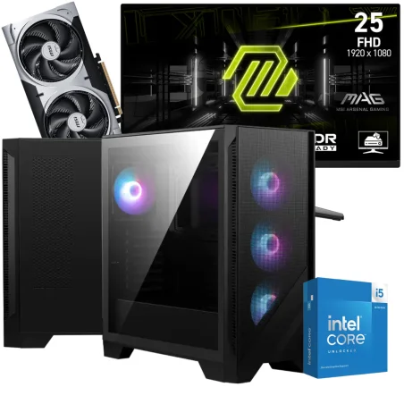 Setup Gamer Special Pc de Bureau Gaming / i5-14600KF / RTX 5060 Ti 8G / 32 Go Avec Écran Gaming MSI MAG 24.5" Full HD IPS / 200 Hz - MSI - photo 3