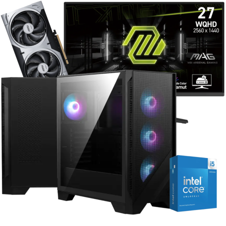 Setup Gamer Special Pc de Bureau Gaming / i5-14600KF / RTX 5060 Ti 8G / 32 Go Avec Écran Gaming MSI MAG 275QF 27" WQHD IPS / 180 Hz - MSI - photo 3