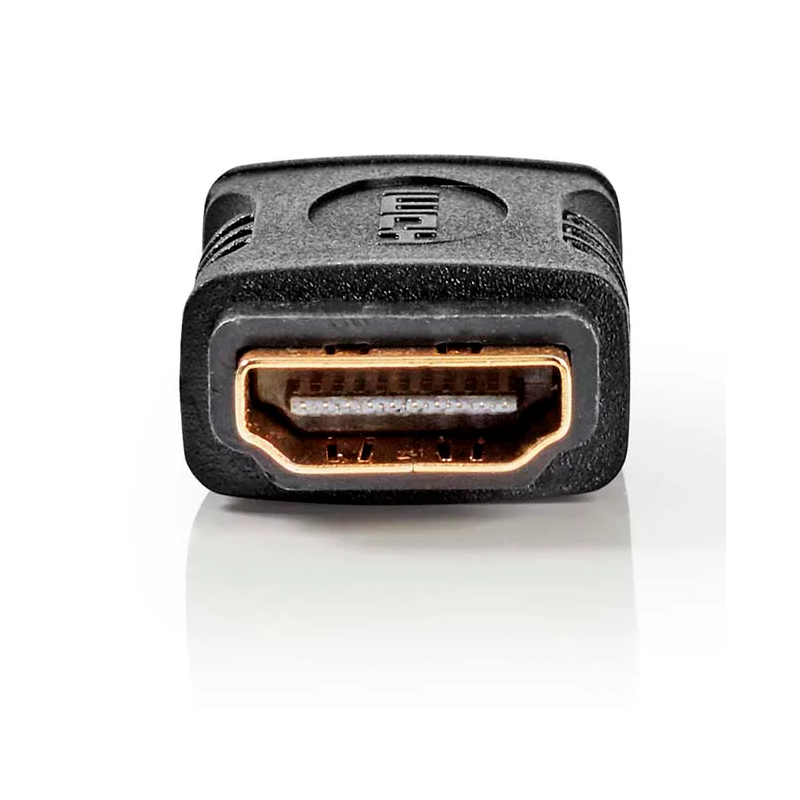 Adaptateur HDMI Nedis Femelle vers Femelle Plaqué or / Noir