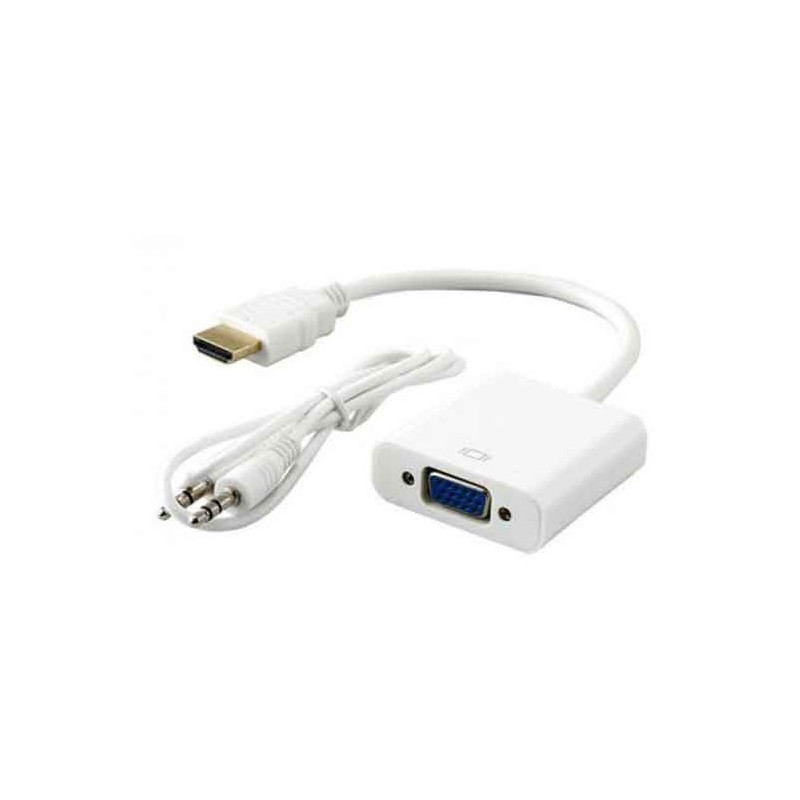 Adaptateur SBOX HDMI vers VGA avec Audio / Blanc - photo 2