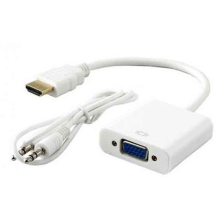 Adaptateur SBOX HDMI vers VGA avec Audio / Blanc - photo 3