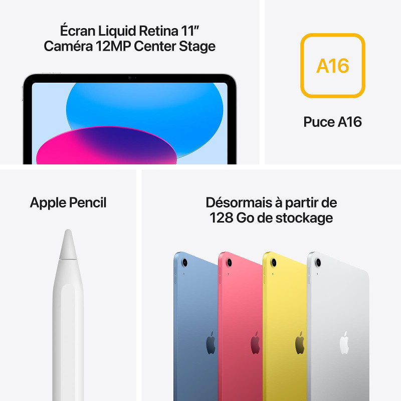 Apple iPad 2025 11" / 128 Go / Wi-Fi / Jaune