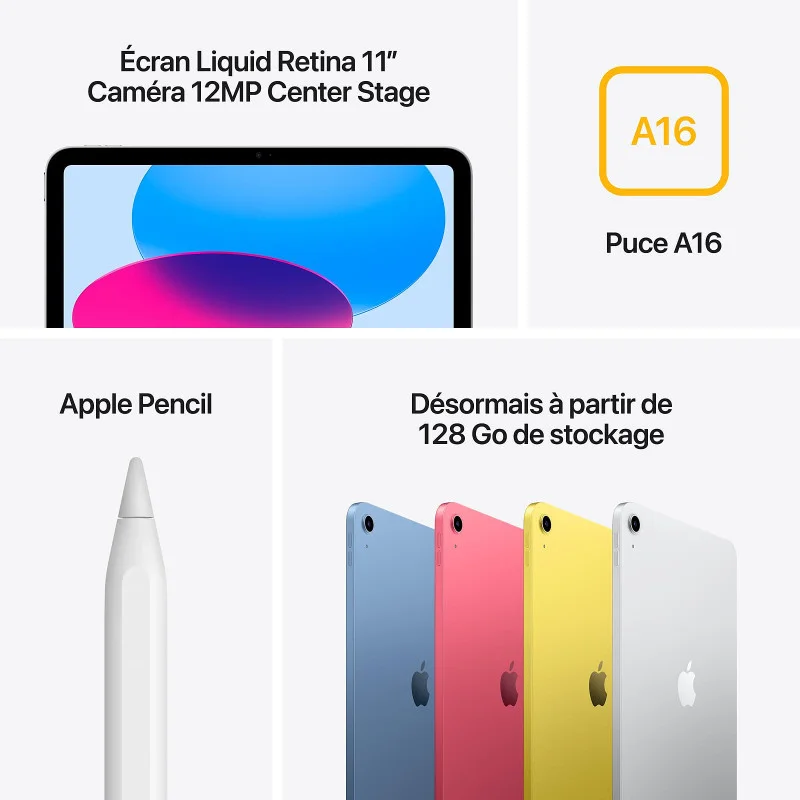 Apple iPad 2025 11" / 128 Go / Wi-Fi / Jaune