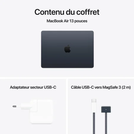 Apple MacBook Air M4 13" / 24 Go / 512 Go SSD / Midnight - Apple - photo 6