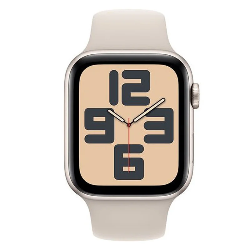 Apple Watch SE 44 mm avec boîtier en aluminium / bracelet sport minuit / M/L / Silver