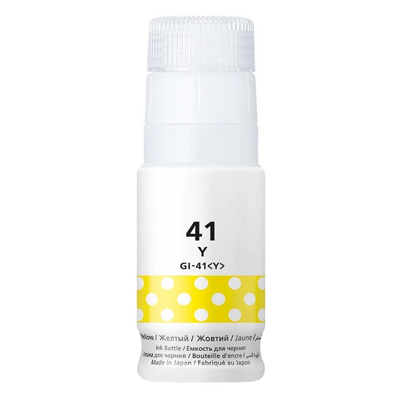 BOUTEILLE D'ENCRE ADAPTABLE CANON GI-41Y / 70 ML / YELLOW - Compatible Canon - photo 1