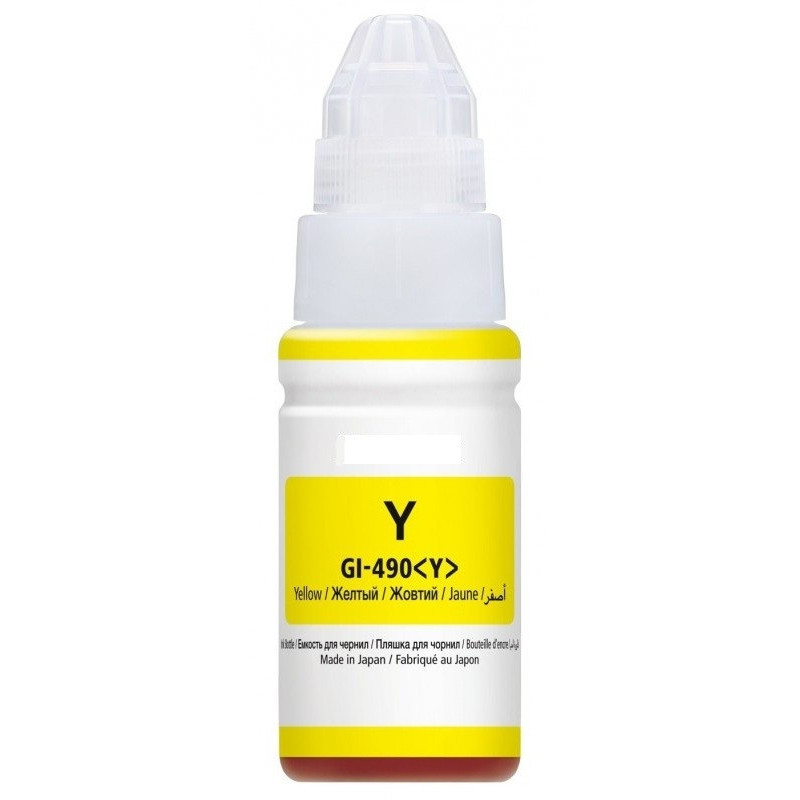 BOUTEILLE D'ENCRE ADAPTABLE CANON GI-41Y / 70 ML / YELLOW - variant A-GI490-70ML-Y - photo 2