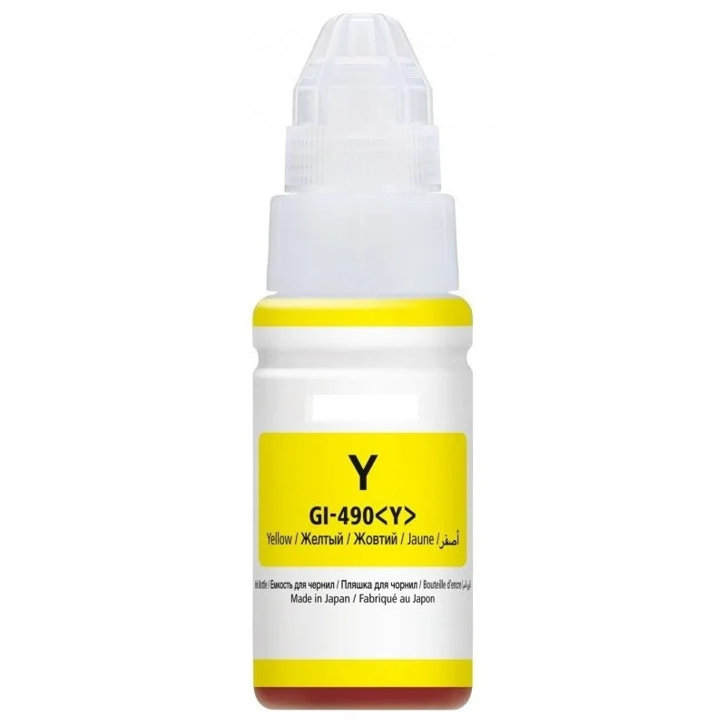 BOUTEILLE D'ENCRE ADAPTABLE CANON GI-41Y / 70 ML / YELLOW - variant A-GI490-70ML-Y - photo 2