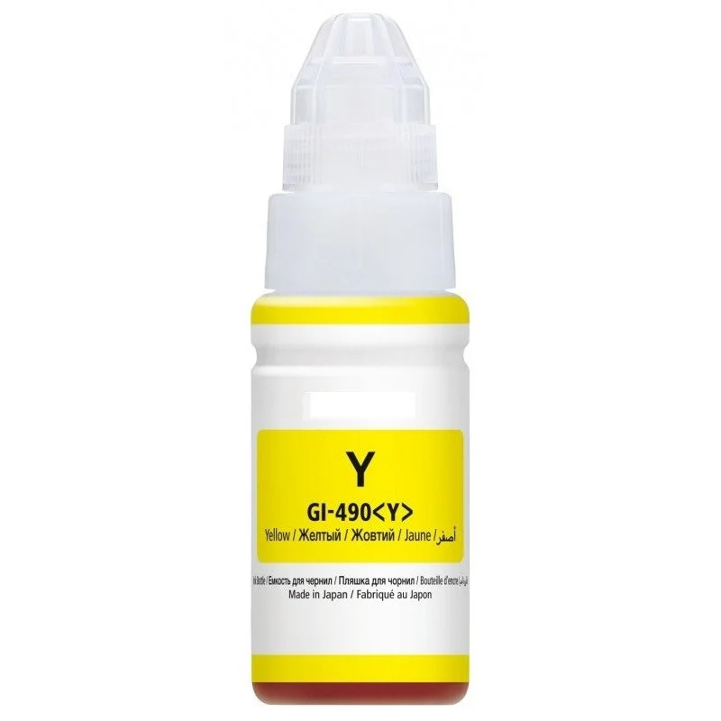 BOUTEILLE D'ENCRE ADAPTABLE CANON GI-41Y / 70 ML / YELLOW - variant A-GI-490-100ML-Y - photo 2