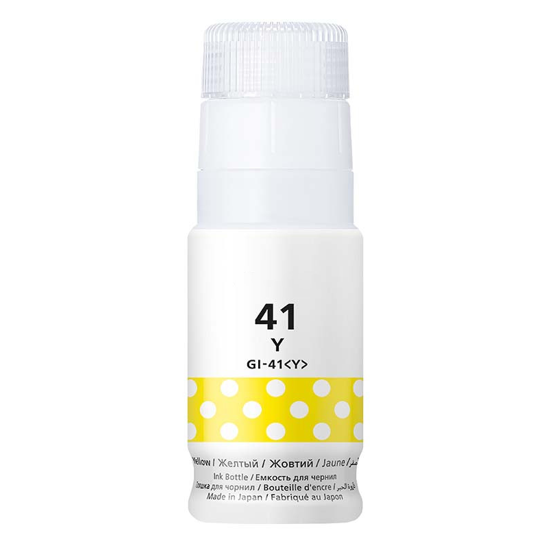 BOUTEILLE D'ENCRE ADAPTABLE CANON GI-41Y / 70 ML / YELLOW - Compatible Canon - photo 2