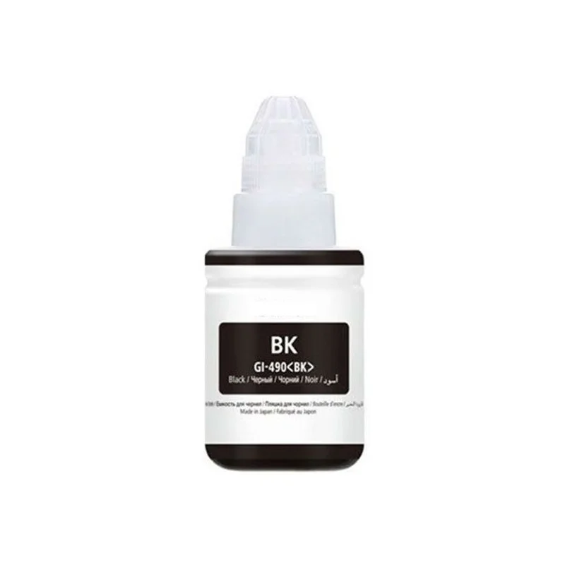 BOUTEILLE D'ENCRE ADAPTABLE CANON GI-490BK / 100ML / NOIR