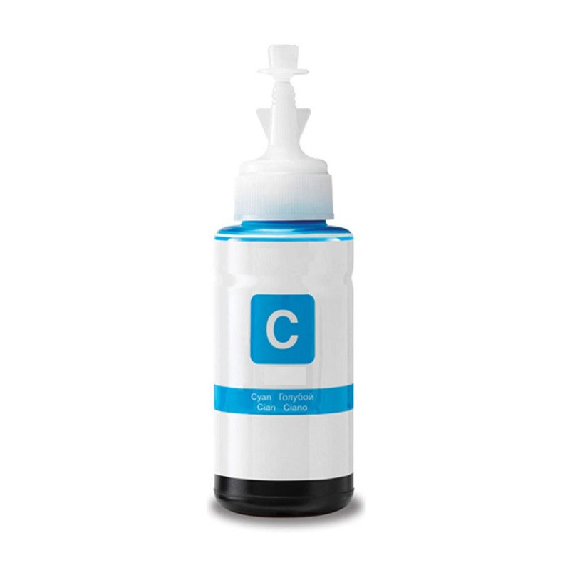 BOUTEILLE D'ENCRE ADAPTABLE EPSON ECOTANK 101/103 / 70ML / CYAN - Compatible Epson - photo 1