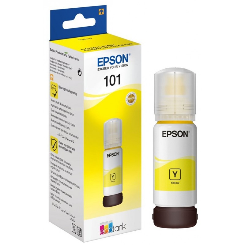 Bouteille d'encre Originale Epson EcoTank 101 / Yellow - Epson - photo 1