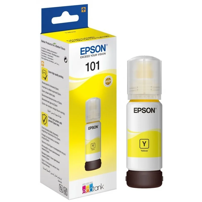 Bouteille d'encre Originale Epson EcoTank 101 / Yellow - Epson - photo 1