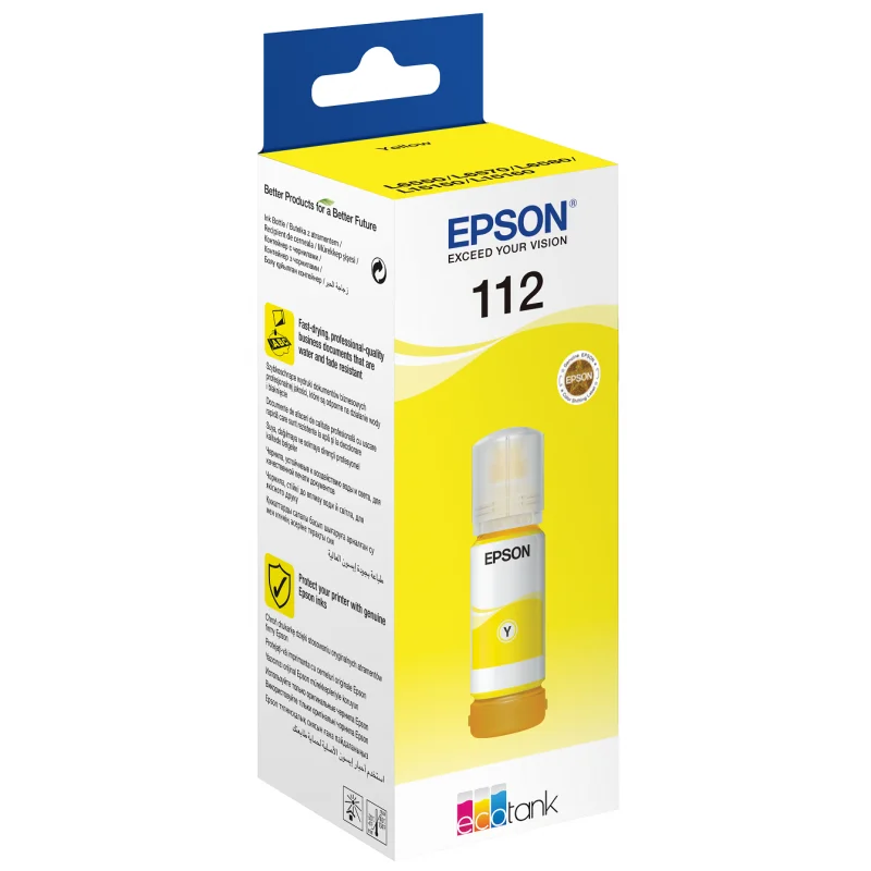 Bouteille d'encre Originale Epson EcoTank 112 / Magenta - variant C13T06C44A - photo 1