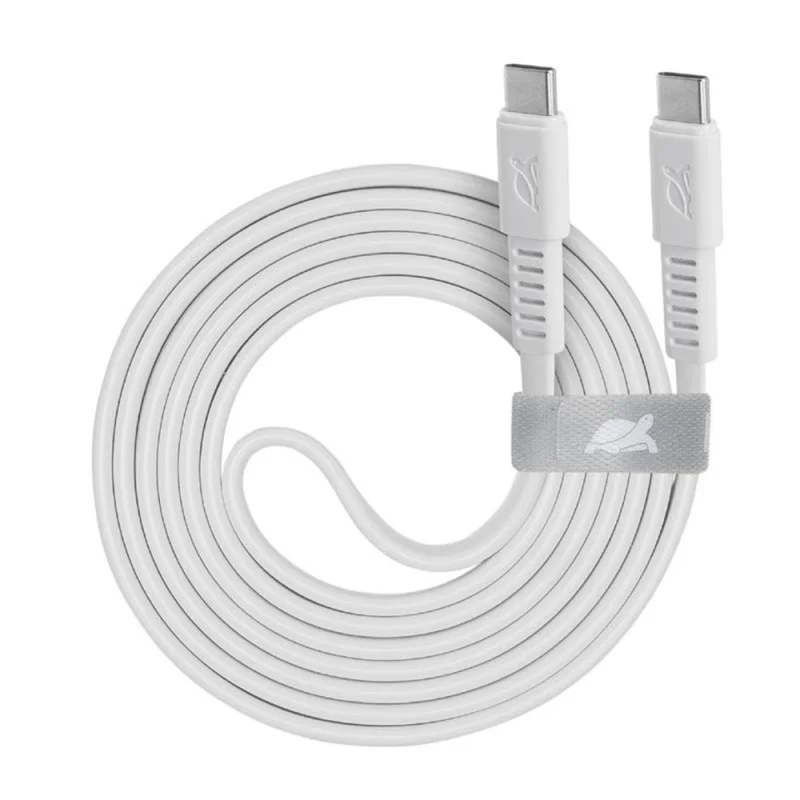Câble RivaCase PS6005 BK12 USB-C Vers USB-C / Blanc
